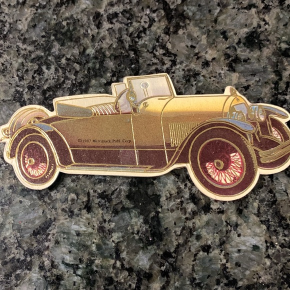 Collection of 6 Antique/Vintage Cardboard Cutout Car Ornaments - Picture 4 of 8